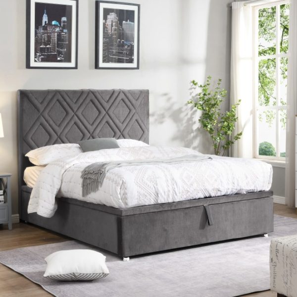 Dublin Grey Gas Lift Bed