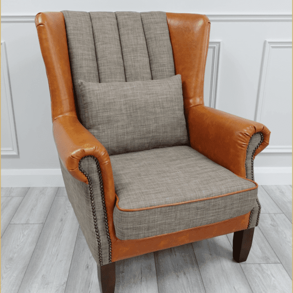 Shay Brown Tweed Chair