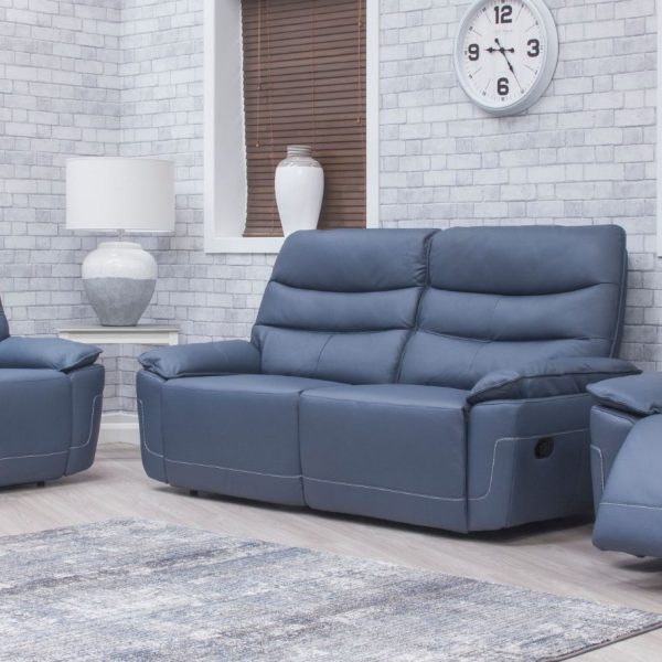 Cadiz Full Thick Leather Sofa Manual or Electric