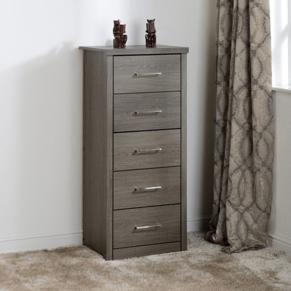 Lisbon 5 Drawer Narrow Chest