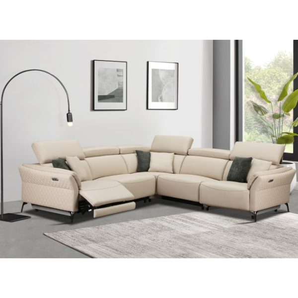 Milan Electric Corner Suite (Cream)