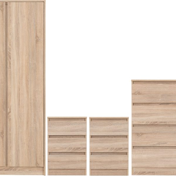 Malvern 2 Door Wardrobe Bedroom Set