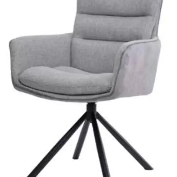 The Carly Two-Tone 360 Degree Swivel Dining Chair